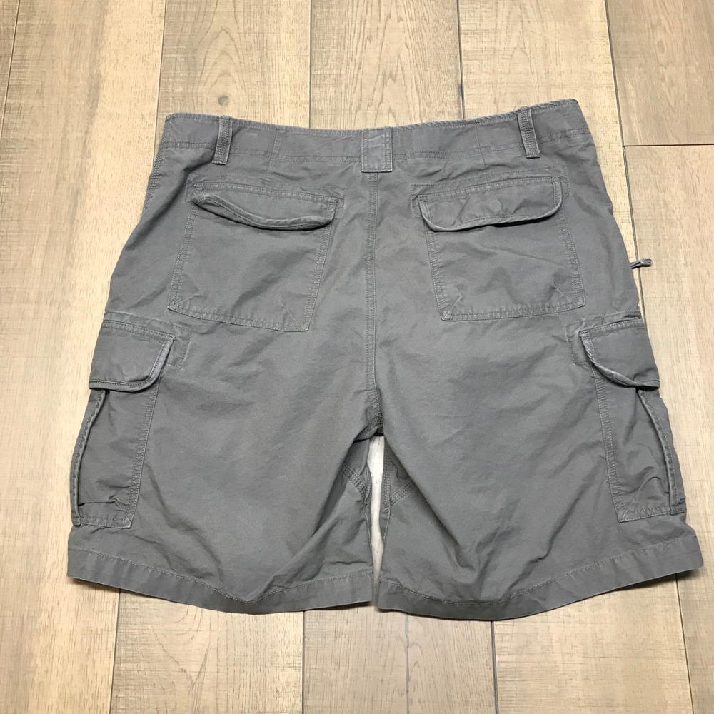 L.L. Bean Shorts Mens Size 40 Cargo Allagash Ripstop Gray‎ Canvas Outdoor Cotton - Picture 2 of 10